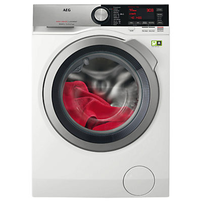 AEG L8FEC966R Freestanding Washing Machine, 8kg load, A+++ Energy Rating, 1600rpm, White